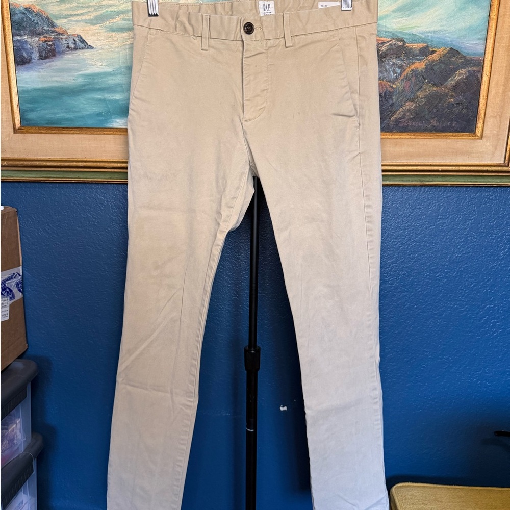 Gap Men's Tan Chino Khaki Skinny Pants